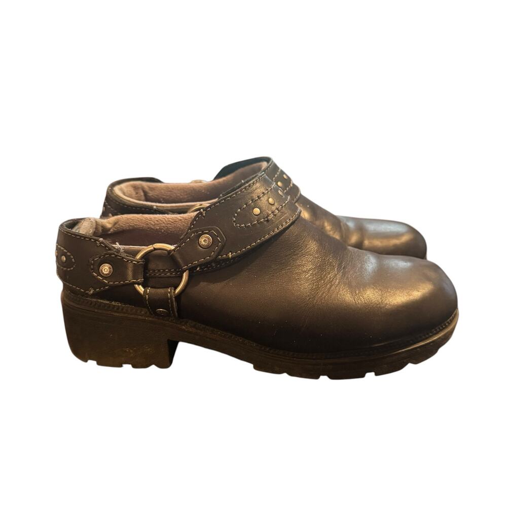 Harley-Davidson Women's 9.5 Trixi Black Leather Studded Clogs